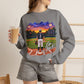 *** SPECIAL REQUEST - MORGAN JETT - GILDAN - Baseball Player Sunset Crewneck Sweatshirt — "Go Jack!" Team Spirit Crew