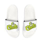 CHICKS SOFTBALL - Youth Slide Sandals with Removable Strap — Fun Neon Logo Slides for Kids
