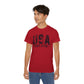 GILDAN - USA EST.1776 T-Shirt — Vintage Patriotic American Tee for 4th of July