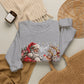 GILDAN - Christmas Santa and Reindeer Crewneck Sweatshirt
