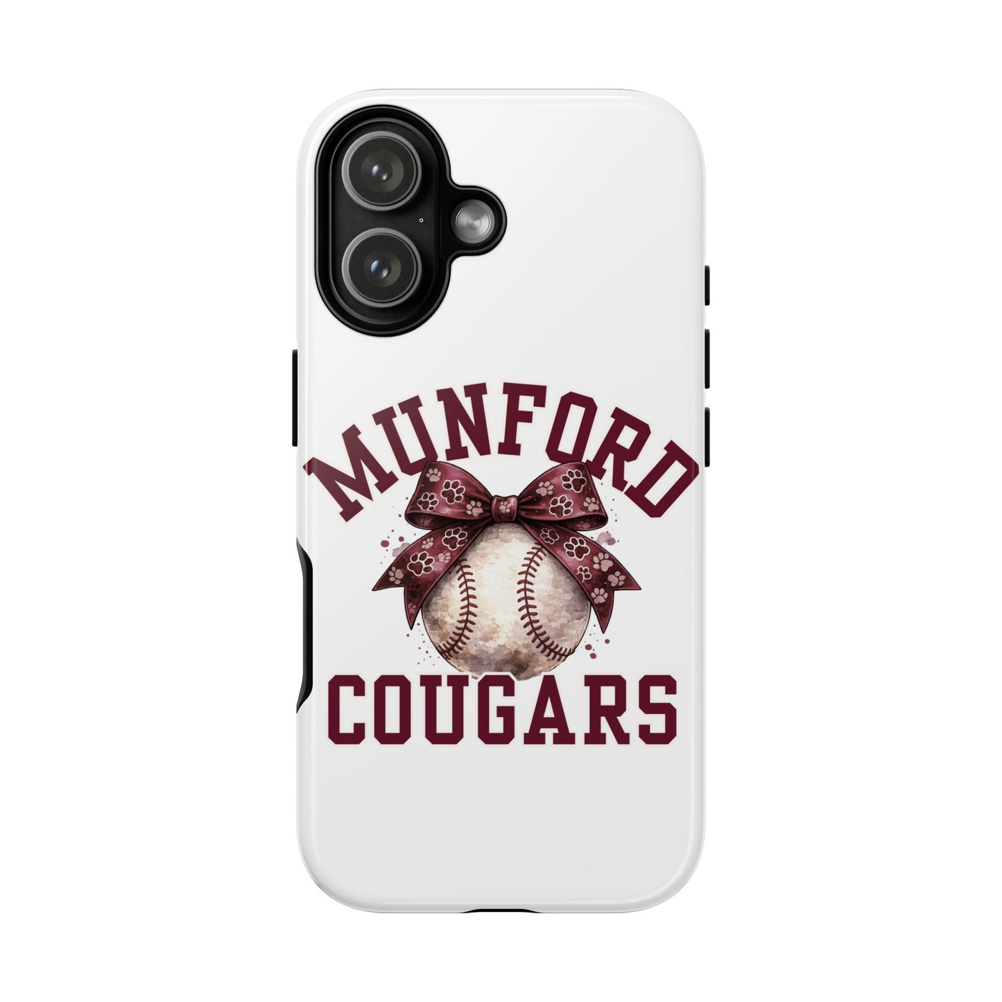 *** NEED TO PERSONALIZE THIS ? - DO NOT PURCHASE THIS ITEM - EMAIL ME @REFININGFAITHCOMPANY@GMAIL.COM - Munford Cougars Baseball Phone Case - Tough Cases Sports Team Phone Cover
