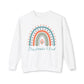 COMFORT COLORS -  Crewneck Sweatshirt - 'Stay Humble & Kind' Pastel Rainbow
