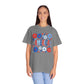 COMFORT COLORS - America Floral T-Shirt — Red, White & Blue Patriotic Tee