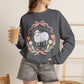 GILDAN - HE LEFT THE 99 WITH RIBBON FRAME ADULT SWEATSHIRT - FRONT AND BACK PRINT