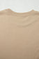 Light Pink Solid Color Loose Tee Drawstring Wide Leg Pants 2pcs Outfit