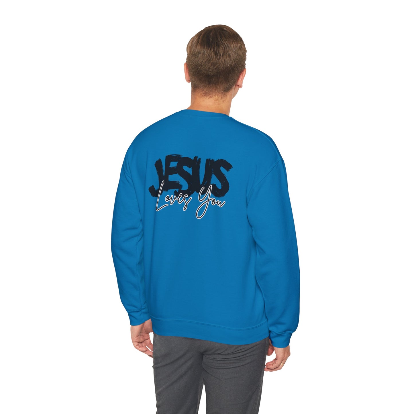 JESUS LOVES YOU NEUTRAL ADULT SWEATSHIRT