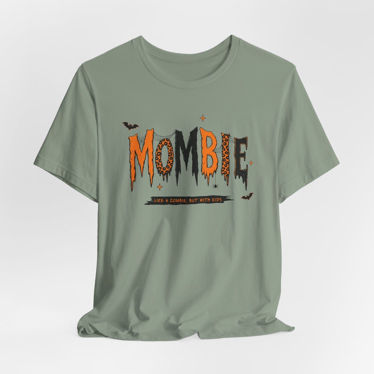 BELLA CANVAS - Zombie Tee — "Mombie (Like A Zombie, But Mom)" Halloween Graphic Shirt