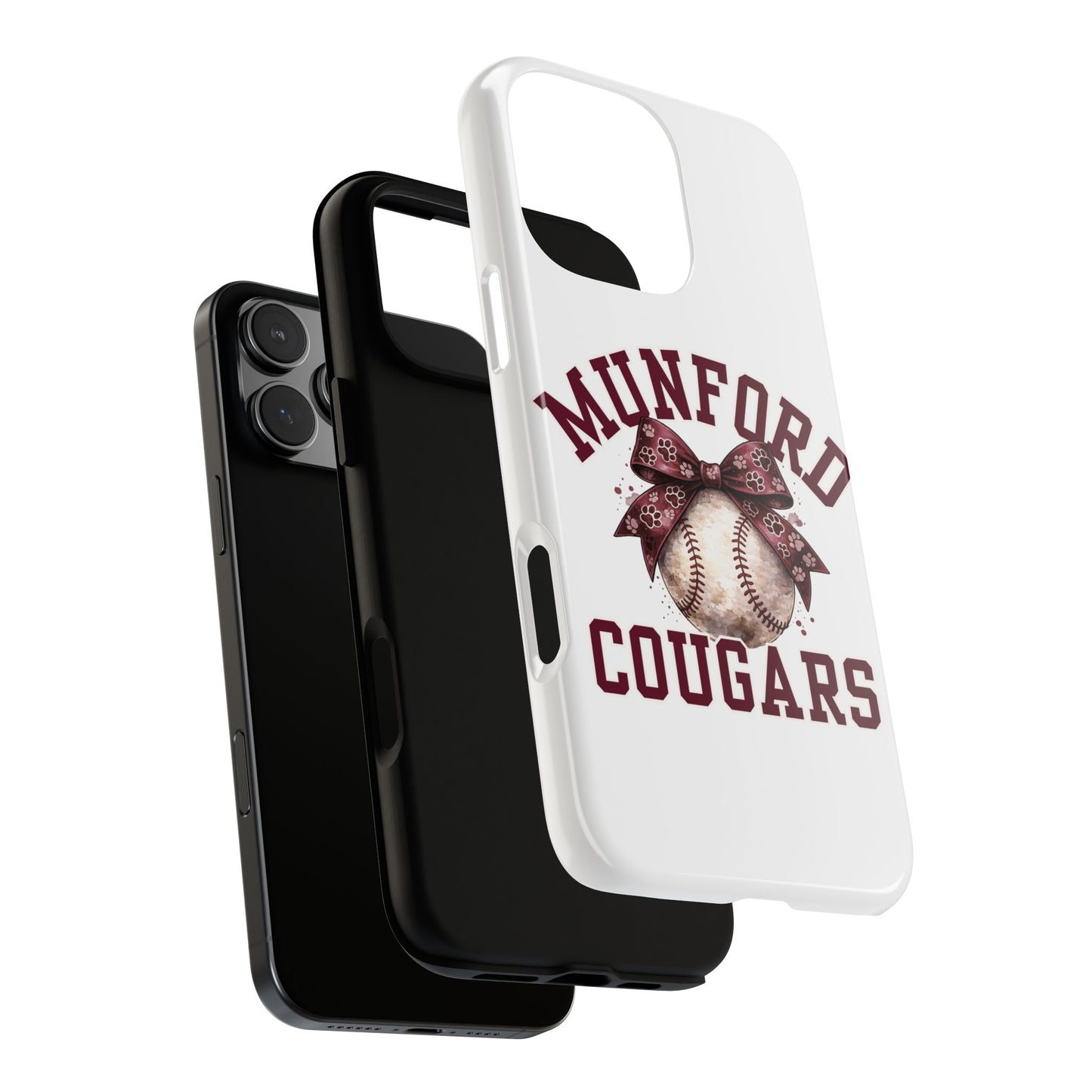 *** NEED TO PERSONALIZE THIS ? - DO NOT PURCHASE THIS ITEM - EMAIL ME @REFININGFAITHCOMPANY@GMAIL.COM - Munford Cougars Baseball Phone Case - Tough Cases Sports Team Phone Cover