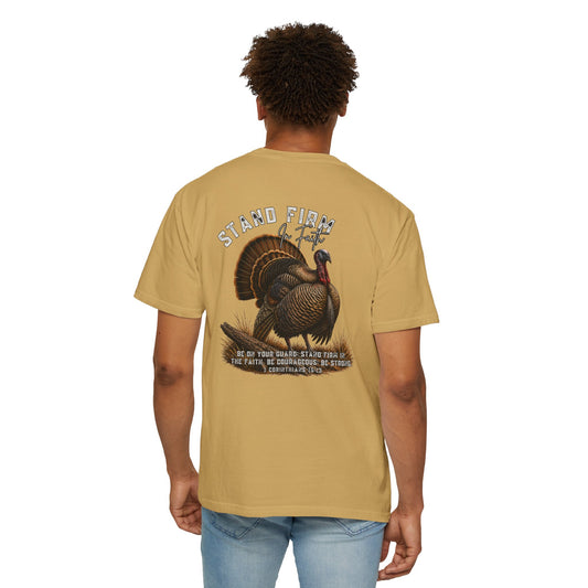 COMFORT COLORS - Stand Firm Turkey T-Shirt – Patriotic Thanksgiving Graphic Tee