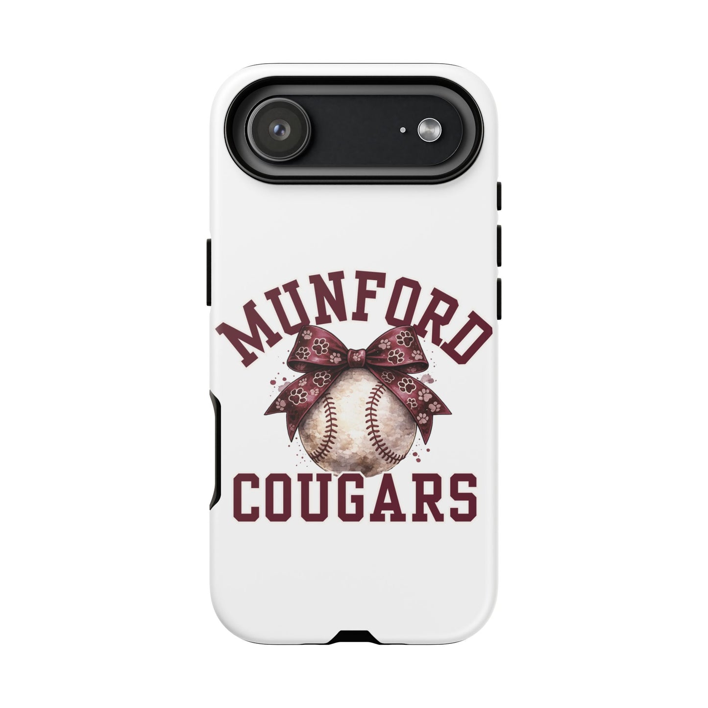*** NEED TO PERSONALIZE THIS ? - DO NOT PURCHASE THIS ITEM - EMAIL ME @REFININGFAITHCOMPANY@GMAIL.COM - Munford Cougars Baseball Phone Case - Tough Cases Sports Team Phone Cover