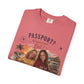 *** SPECIAL ORDER - RHONDA FREEMAN *** Travel Buddies T‑Shirt — "Passport? Maximum? Bet!" Retro Vacation Photo Tee
