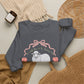 GILDAN - HE LEFT THE 99 WITH RIBBON FRAME ADULT SWEATSHIRT - FRONT AND BACK PRINT
