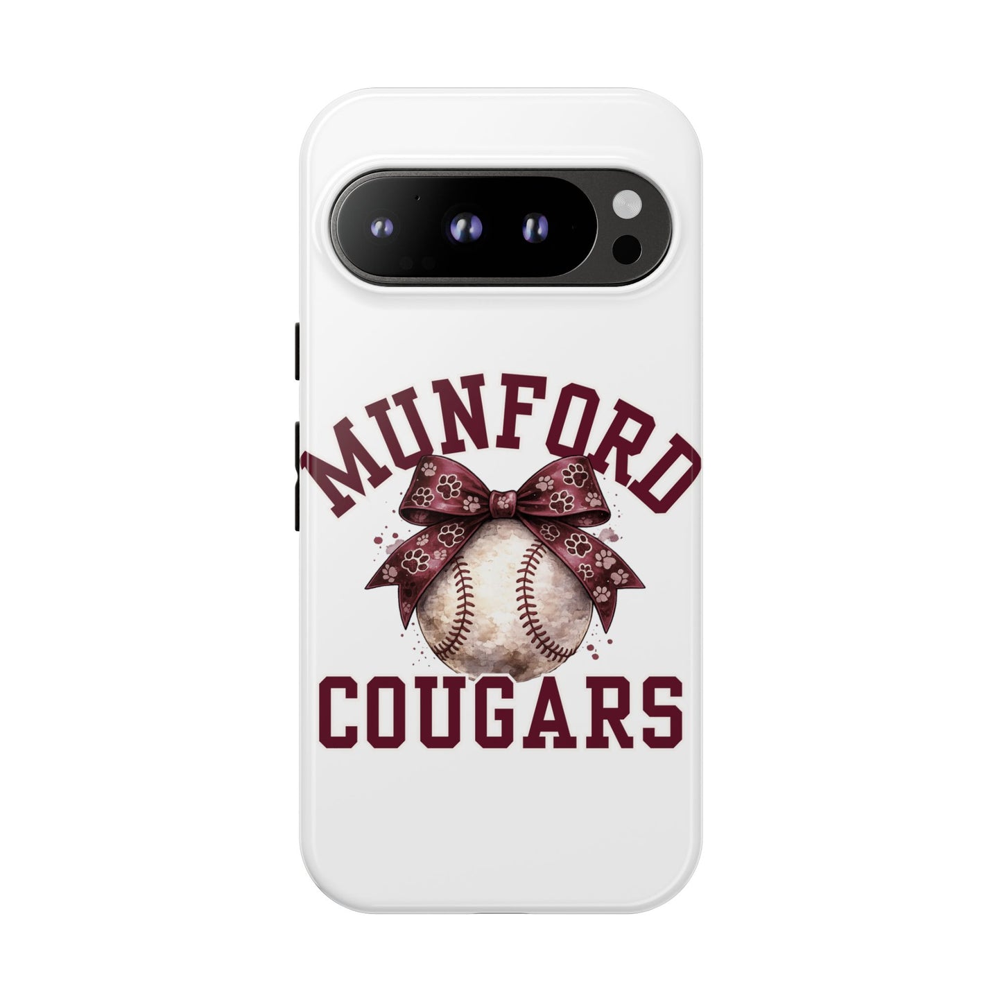*** NEED TO PERSONALIZE THIS ? - DO NOT PURCHASE THIS ITEM - EMAIL ME @REFININGFAITHCOMPANY@GMAIL.COM - Munford Cougars Baseball Phone Case - Tough Cases Sports Team Phone Cover