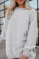 Strawberry Pink Ribbed Corduroy Oversized Sweatshirt