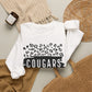 GILDAN -Cougars Vibes Leopard Graphic Sweatshirt