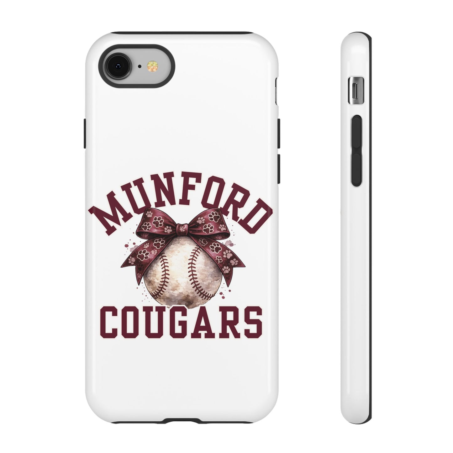 *** NEED TO PERSONALIZE THIS ? - DO NOT PURCHASE THIS ITEM - EMAIL ME @REFININGFAITHCOMPANY@GMAIL.COM - Munford Cougars Baseball Phone Case - Tough Cases Sports Team Phone Cover