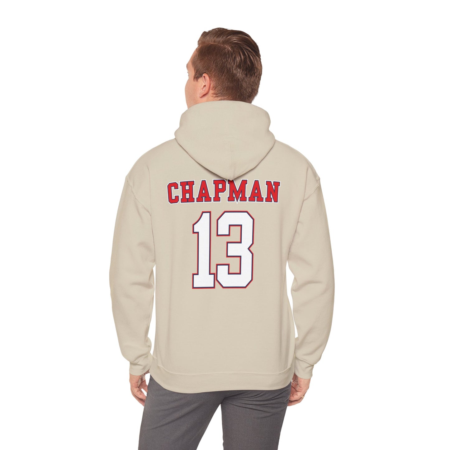 Twins Baseball Hoodie — Tipton County Team Logo & Custom Number (Chapman 13)