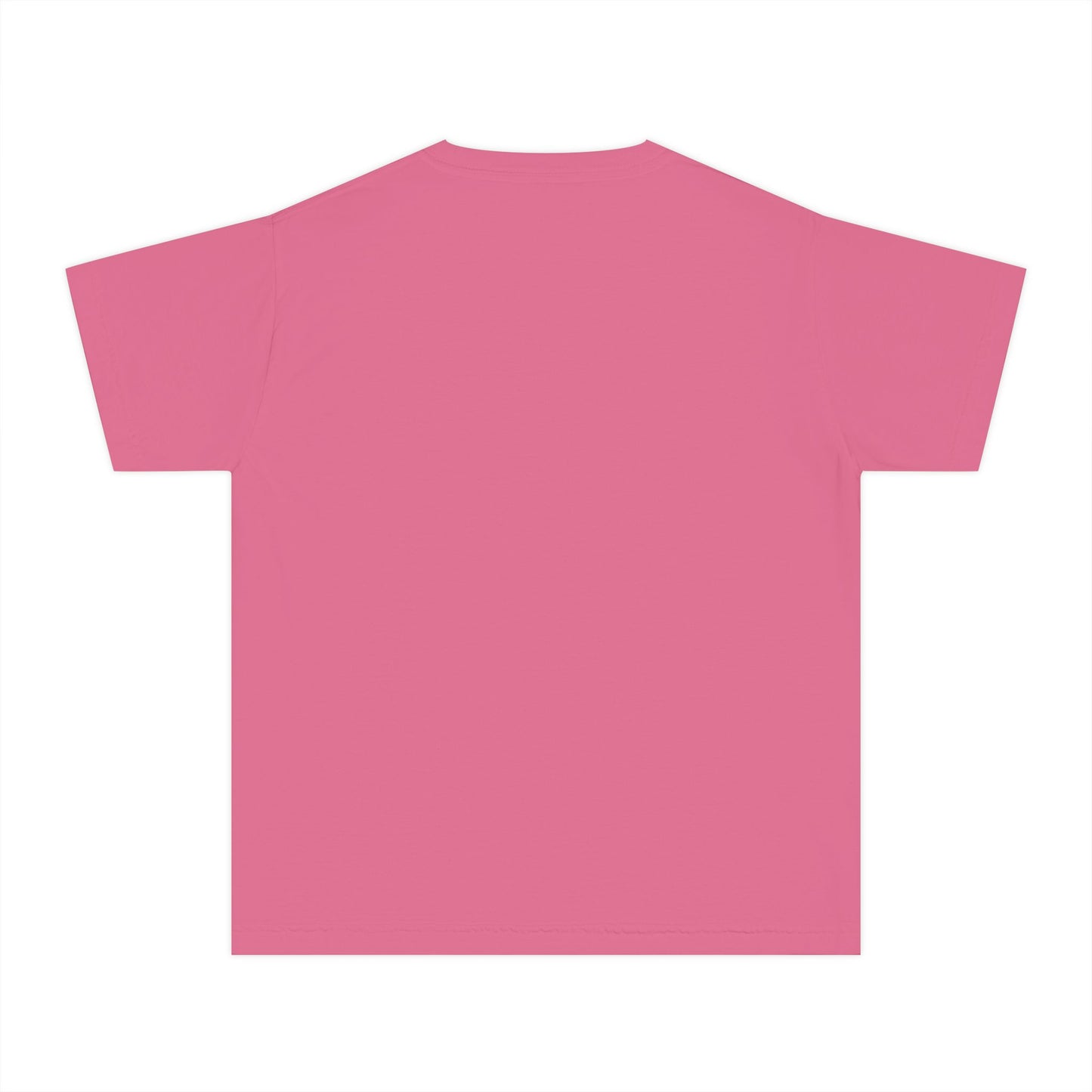 COMFORT COLORS - Easter Floral Bunny Youth Tee — 'Because He Lives'