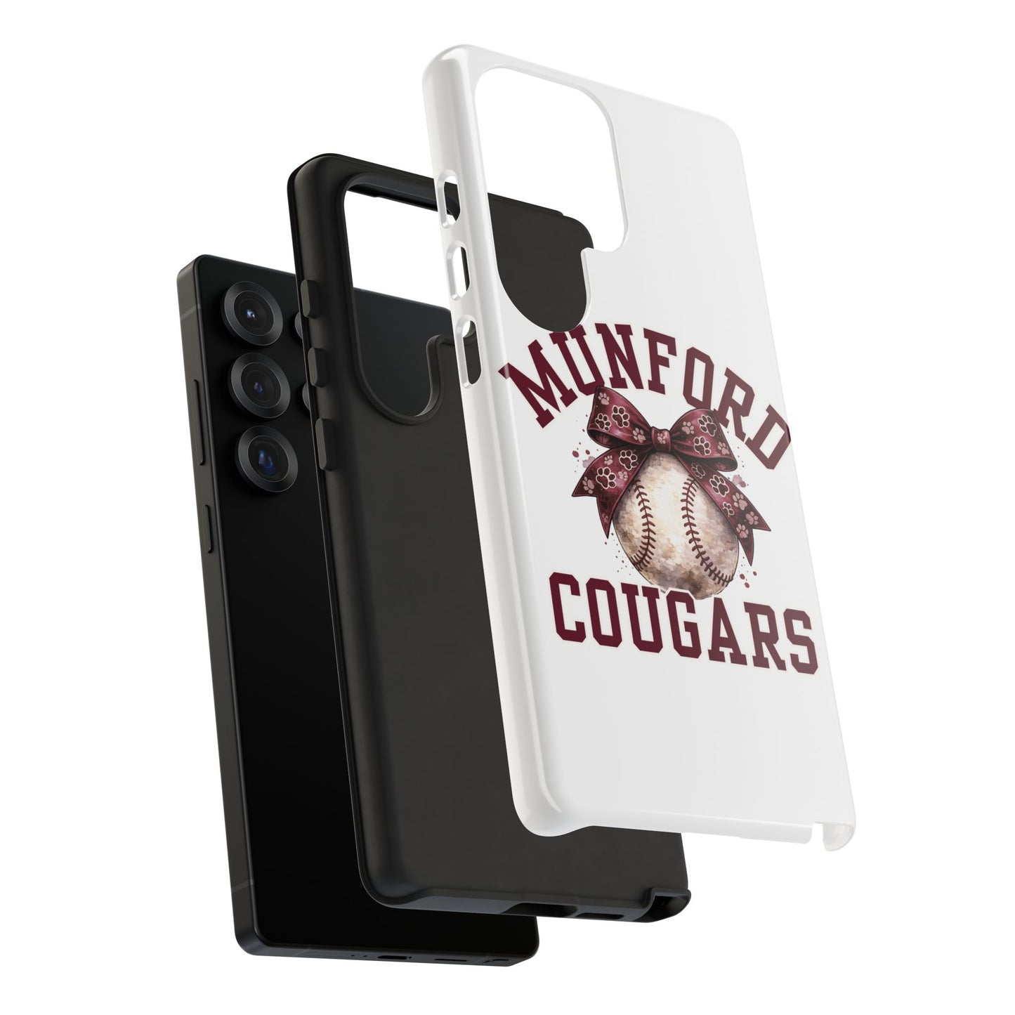 *** NEED TO PERSONALIZE THIS ? - DO NOT PURCHASE THIS ITEM - EMAIL ME @REFININGFAITHCOMPANY@GMAIL.COM - Munford Cougars Baseball Phone Case - Tough Cases Sports Team Phone Cover