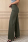 Black 2-Button High Waist Flared Bottom Jeans
