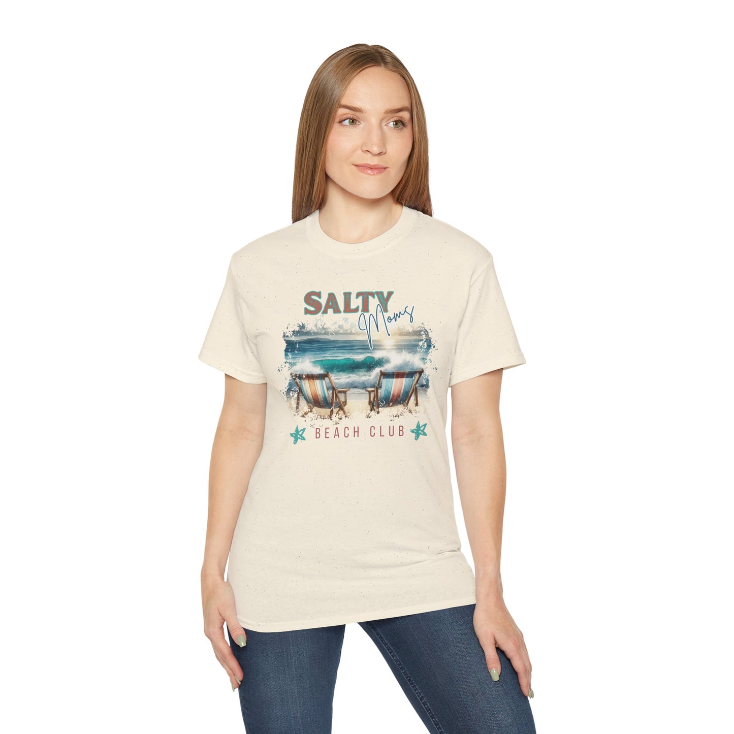 Salty Vibes Beach Club Tee — Retro Coastal Surf T-Shirt