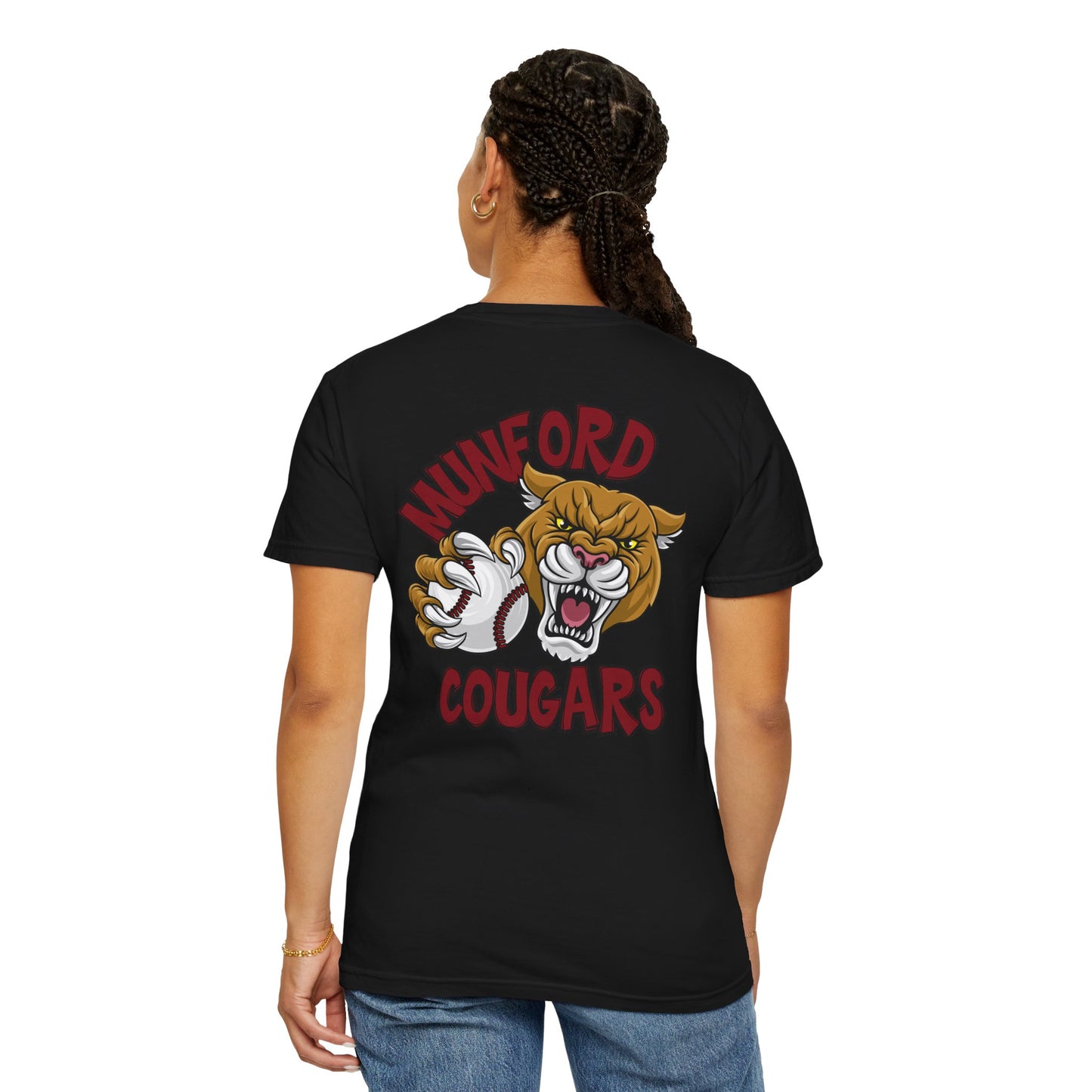 COMFORT COLORS - Cougars Mascot T‑Shirt — Munford Cougar School Spirit Tee