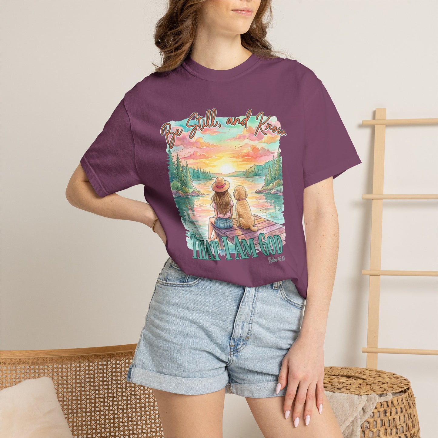 COMFORT COLORS - That I May Know T-Shirt — 'Be Still and Know' Scenic Faith Tee