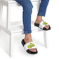 CHICKS SOFTBALL - Youth Slide Sandals with Removable Strap — Fun Neon Logo Slides for Kids
