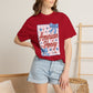 COMFORT COLORS - American Honey Graphic T-Shirt — Retro Patriotic Stars & Bows