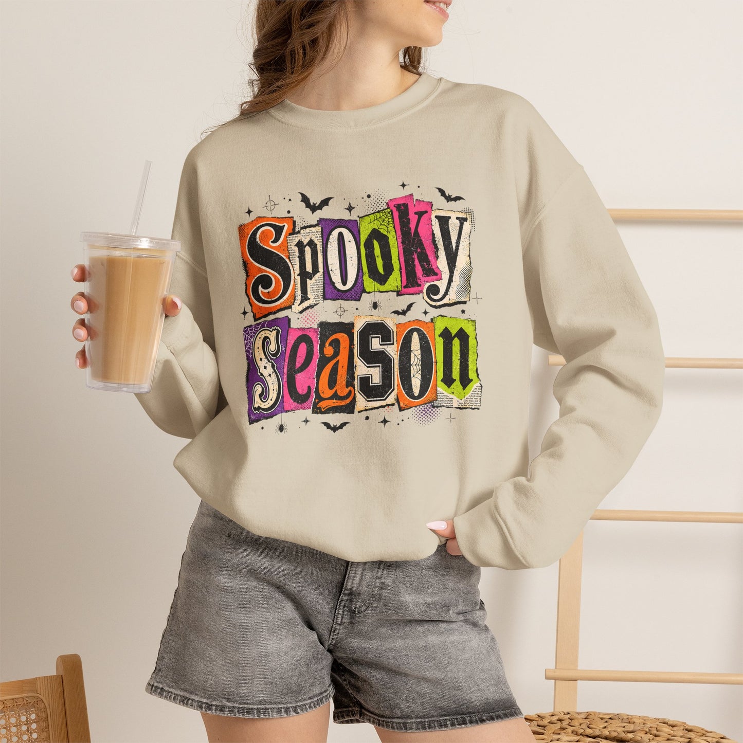 GILDAN - Spooky Season Sweatshirt – Halloween Graphic Crewneck