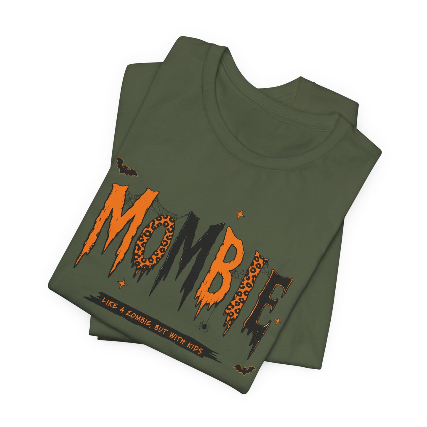 BELLA CANVAS - Zombie Tee — "Mombie (Like A Zombie, But Mom)" Halloween Graphic Shirt