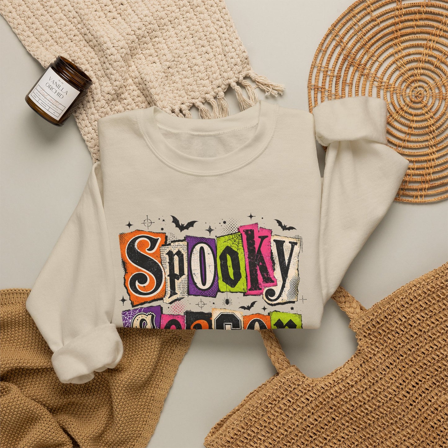 GILDAN - Spooky Season Sweatshirt – Halloween Graphic Crewneck