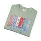 COMFORT COLORS  - America Graphic T-Shirt – Patriotic Red White Blue Tee with Ribbon
