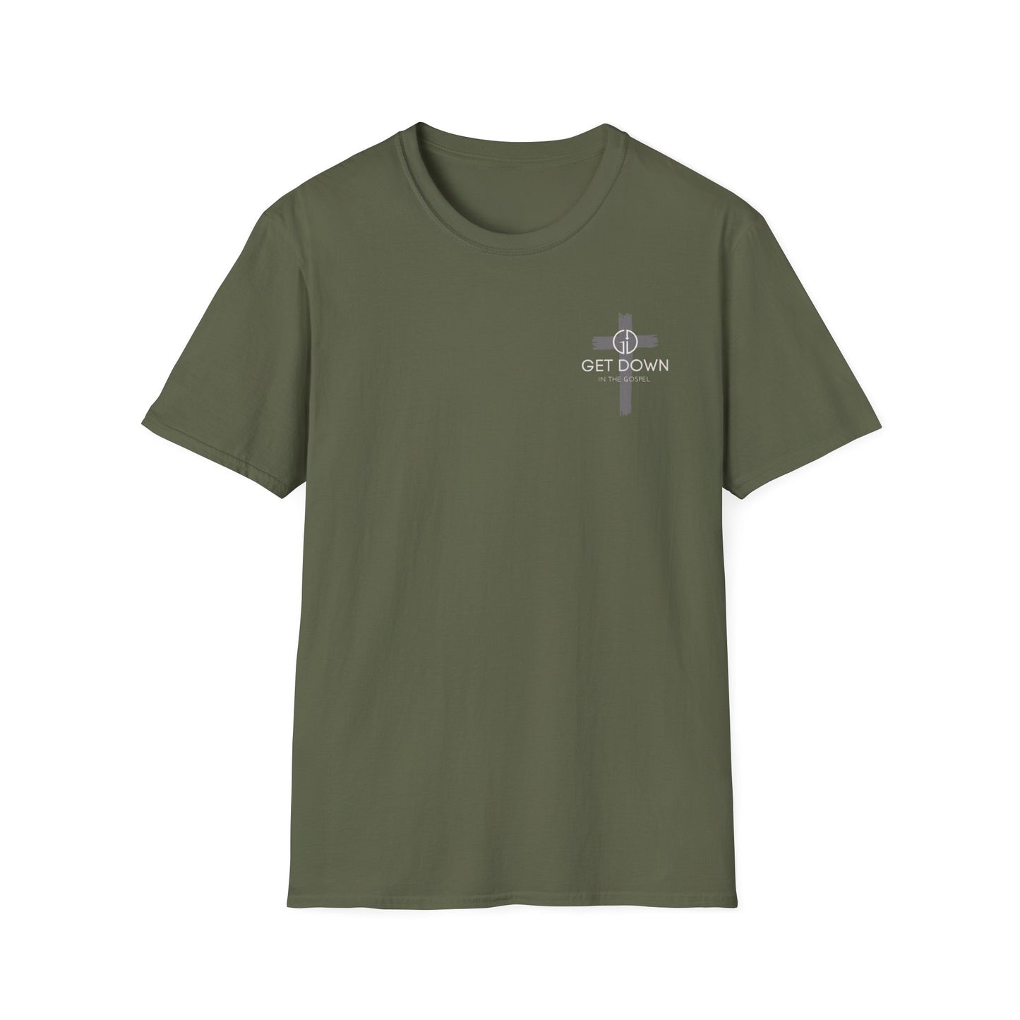 Christian T-Shirt — “He Must Increase, I Must Decrease” Cross Graphic