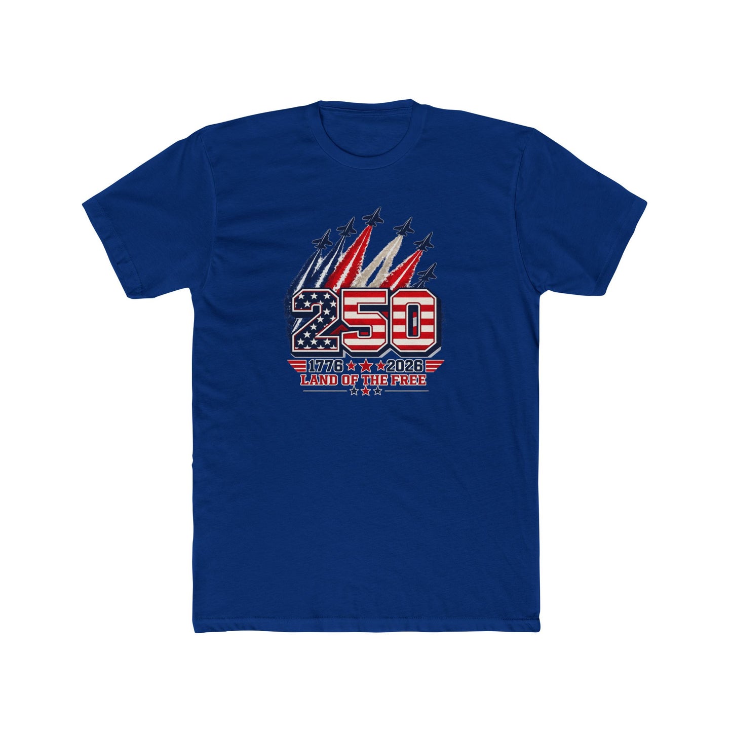 250th Anniversary USA Tee – "250 Land of the Free" Patriotic 1776–2026 Celebration T-Shirt
