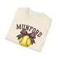 Munford Cougars Softball T-Shirt — Yellow Ball & Bow Team Tee