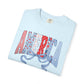 COMFORT COLORS  - America Graphic T-Shirt – Patriotic Red White Blue Tee with Ribbon
