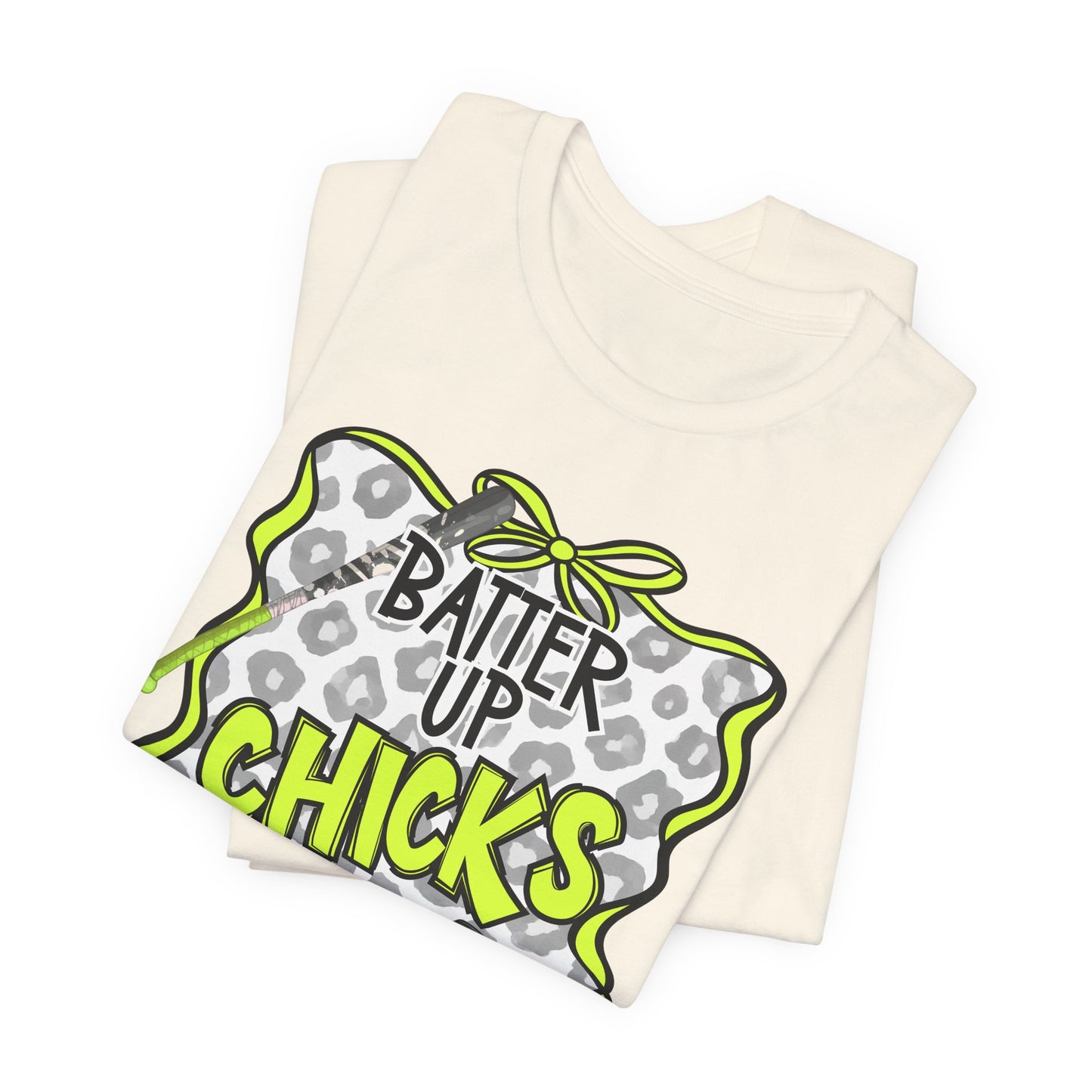 ***NEED TO PERSONALIZE THIS ? DO NOT ORDER THIS SHIRT - CONTACT ME @REFININGFAITHCOMPANY@GMAIL.COM TO PERSONALIZE THIS ***  - Batter Up Chicks Softball T-Shirt — "Batter Up Chicks #9" Neon Green Team...