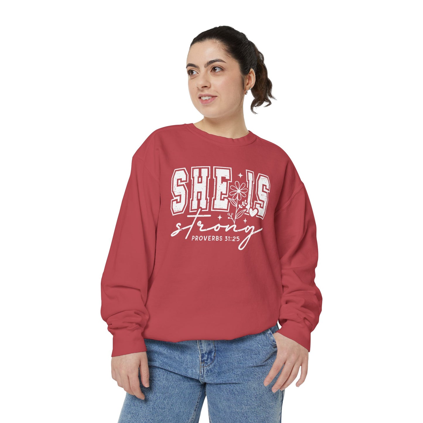 COMFORT COLORS - Classic White Sweatshirt — Garment-Dyed Cozy Crewneck