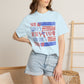 COMFORT COLORS - She Loves Jesus and America Too T-Shirt — Patriotic Christian Tee for Women (July 4th)