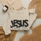 GILDAN - JESUS LOVES YOU NEUTRAL ADULT SWEATSHIRT