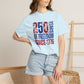 COMFORT COLORS - 250 Years of Freedom Since 1776 T-Shirt — Patriotic Fourth of July Tee
