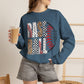 GILDAN - Baseball Leopard Print Crewneck Sweatshirt