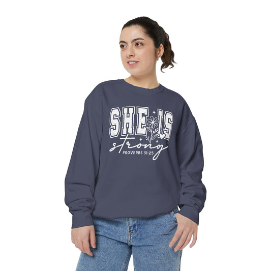 COMFORT COLORS - Classic White Sweatshirt — Garment-Dyed Cozy Crewneck