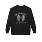 Crewneck Sweatshirt - 'Hate Hunting Season, Goodbye Husband' Camo Bow Graphic