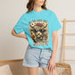 COMFORT COLORS - Cow Graphic T-Shirt — "All the Good Ones Are a Little Crazy" Floral Sunflower Design