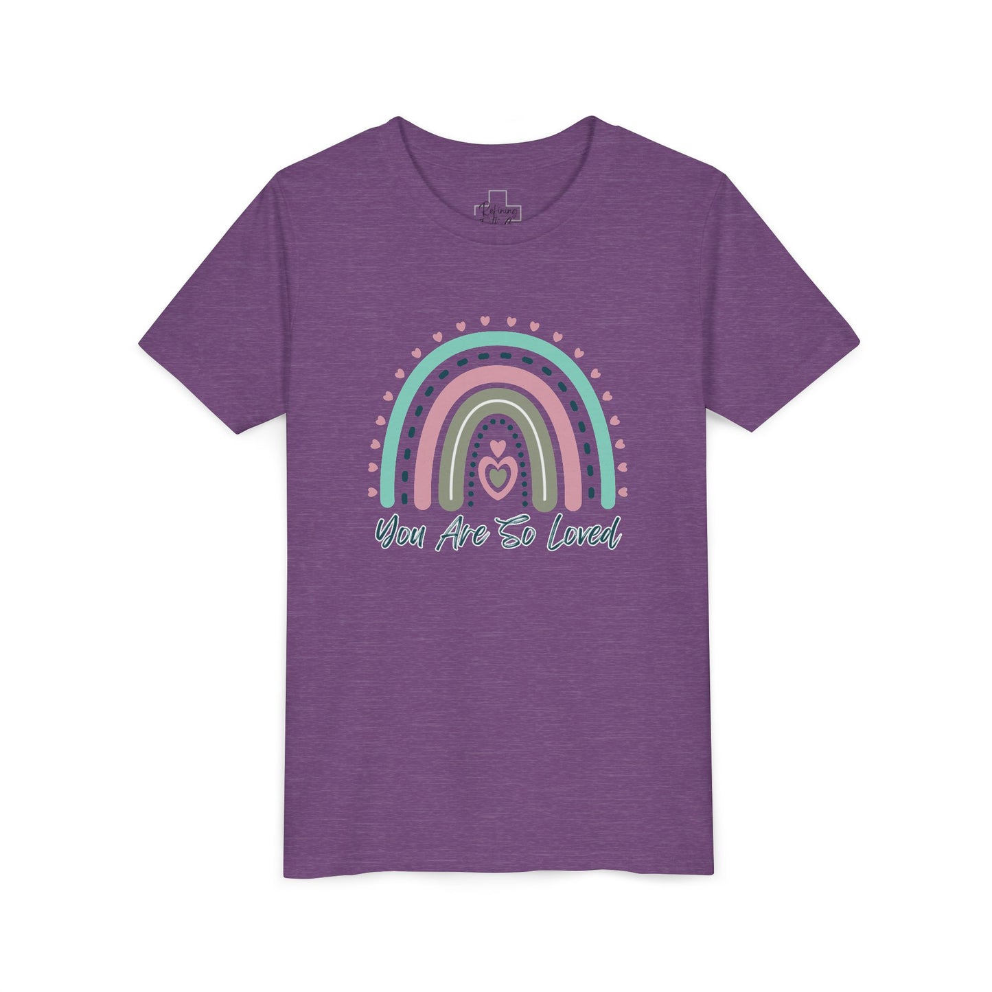BELLA CANVAS-Youth Tee — Pastel Rainbow “You Are So Loved” Kids T‑Shirt