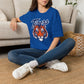 GILDAN -Tigers Graphic T-Shirt — Vintage Tiger Head Sports Tee
