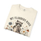COMFORT COLOR - Raccoon Floral Tee — "My Flabbers Have Been Gasted" Graphic T-Shirt