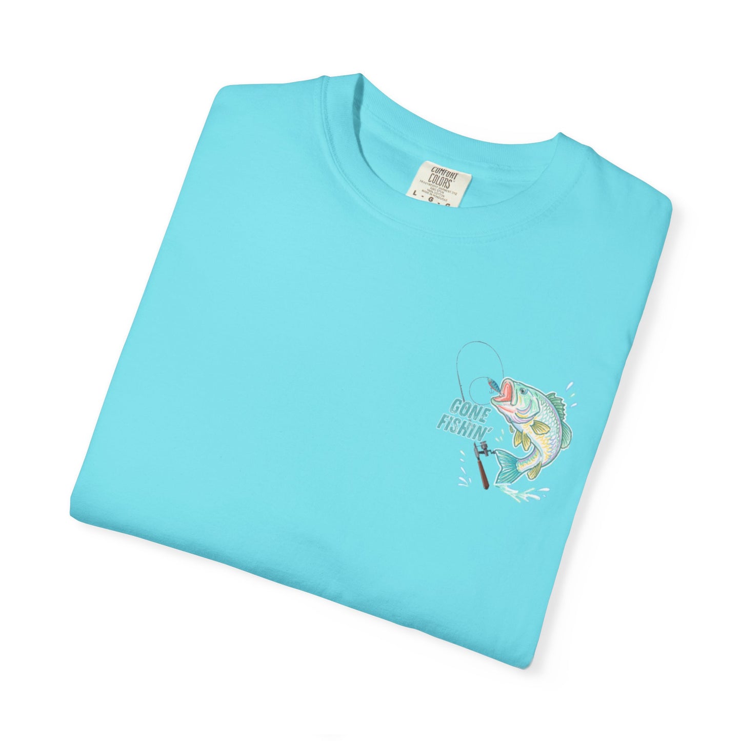 COMFORT COLORS - Catch me at the lake 2 side design tee